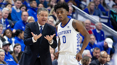 Coach John Calipari explained the situation to Ashton Hagans earlier this season. 