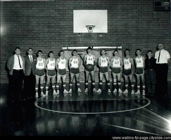 The last Wallins High School basketball team in 1966 is pictured.