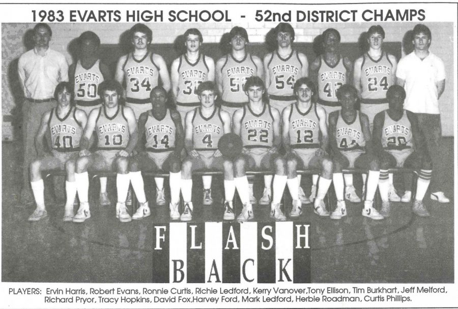 Evarts upset Cumberland and Cawood to win the 1983 52nd District championship. The Wildcats defeated Oneida Baptist in the regional tournament before falling to Middlesboro in the semifinals in the final game that Billy Hicks coached for the Wildcats.