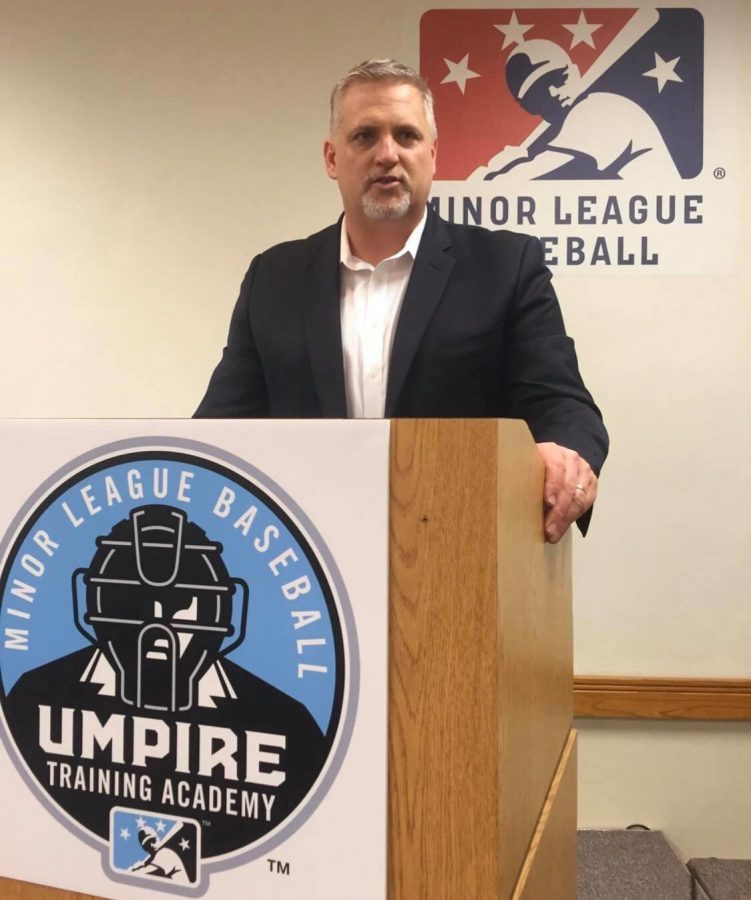 Jim+Kirk%2C+president+of+Ump-Attire.com%2C+spoke+at+the+Minor+League+Baseball+Umpire+Training+Academy.+Kirks+business+was+recently+honored+as+one+of+the+20+best+in+Louisville.