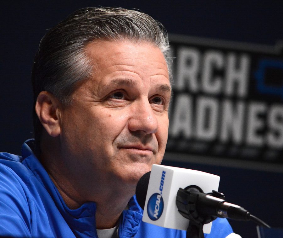 Kentucky+coach+John+Calipari+is+making+the+best+of+things+while+his+team+is+in+a+bubble+in+campus.