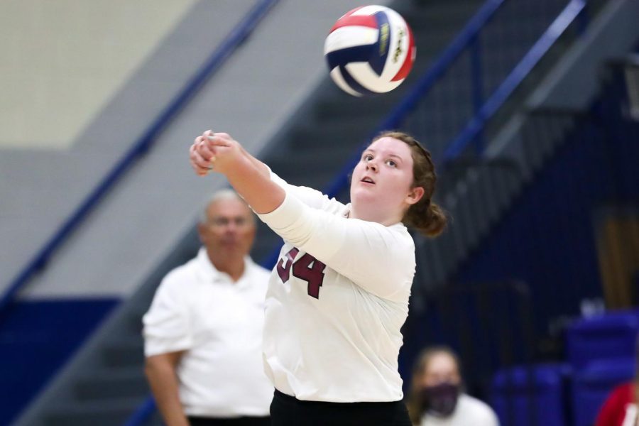Harlan County junior Gracie Ewing returned the ball during 13th Region Tournament action against North Laurel on Tuesday at Bell County High School.