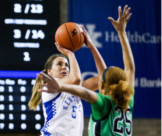 Blair Green scored 17 points, a career-high, in Kentuckys win over Marshall earlier this week in Lexington.