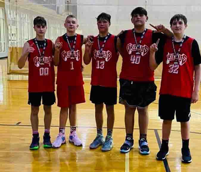 The Harlan County Grizzlies won a tournament on Saturday at Carson-Newman University. Team members, from left, include Connor Daniels, Terry Michael Delaney, Hunter Napier Jaycee Carter and Brody Napier.