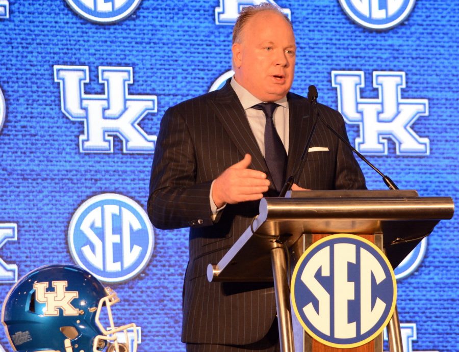 Coach Mark Stoops says Kentucky is on a good path.