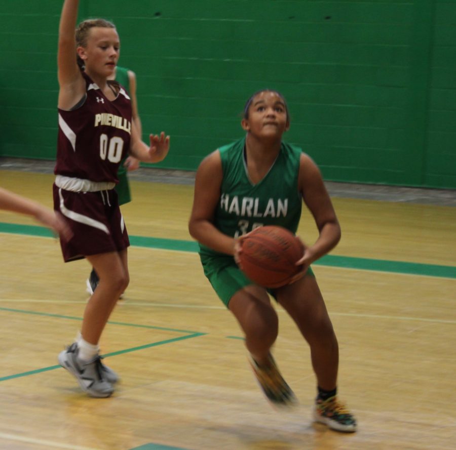 JH - Peyshaunce Wynn driving to basket