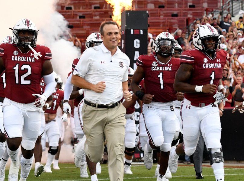 Shane+Beamer+is+in+his+first+season+as+head+coach+at+South+Carolina.