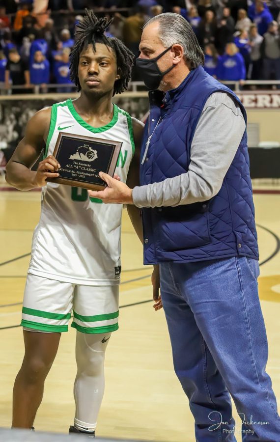 Harlan guard Jordan Akal was selected to the all-tournament team for the state All A Classic.