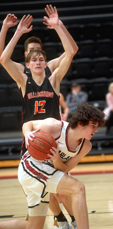 Harlan County sophomore forward Tristan Cooper finished with five rebounds on Tuesday against Williamsburg.