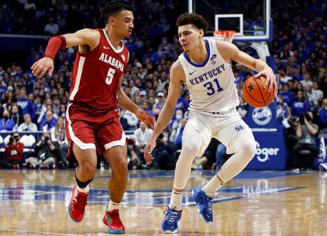 Kenttuckys Kellan Grady had 21 points and 14 rebounds in the Wildcats win over Alabama on Saturday.