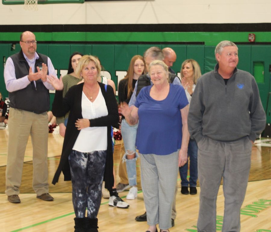 Family members of the late Wah Wah Jones were on hand at Harlan Highh School for the dedication of the Wallace Wah Wah Jones Gymnasium on Tuesday before the dedication of the gym in honor of the former Harlan and University of Kentucky multi-sport star.