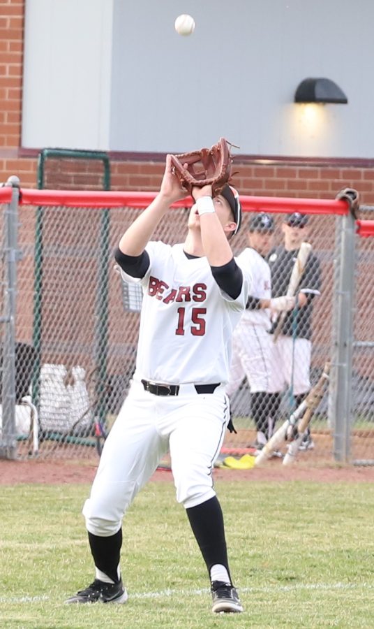 Harlan County third baseman Nate Shepherd recorded an out in action earlier in the week. The Bears fell 6-5 to Knox Central on Thursday in eight innings.