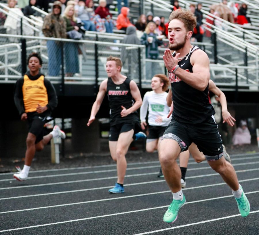 Harlan County sophomore Thomas Jordan was a winner in the 200-meter dash on Friday.