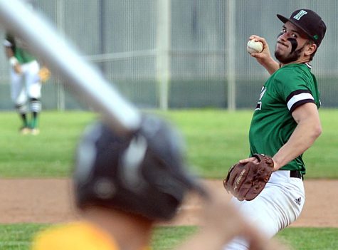 Dawson Irvin will likely be on the mound Monday when his Harlan Green Dragons play host to Harlan County in the first round of the 52nd District Tournament.