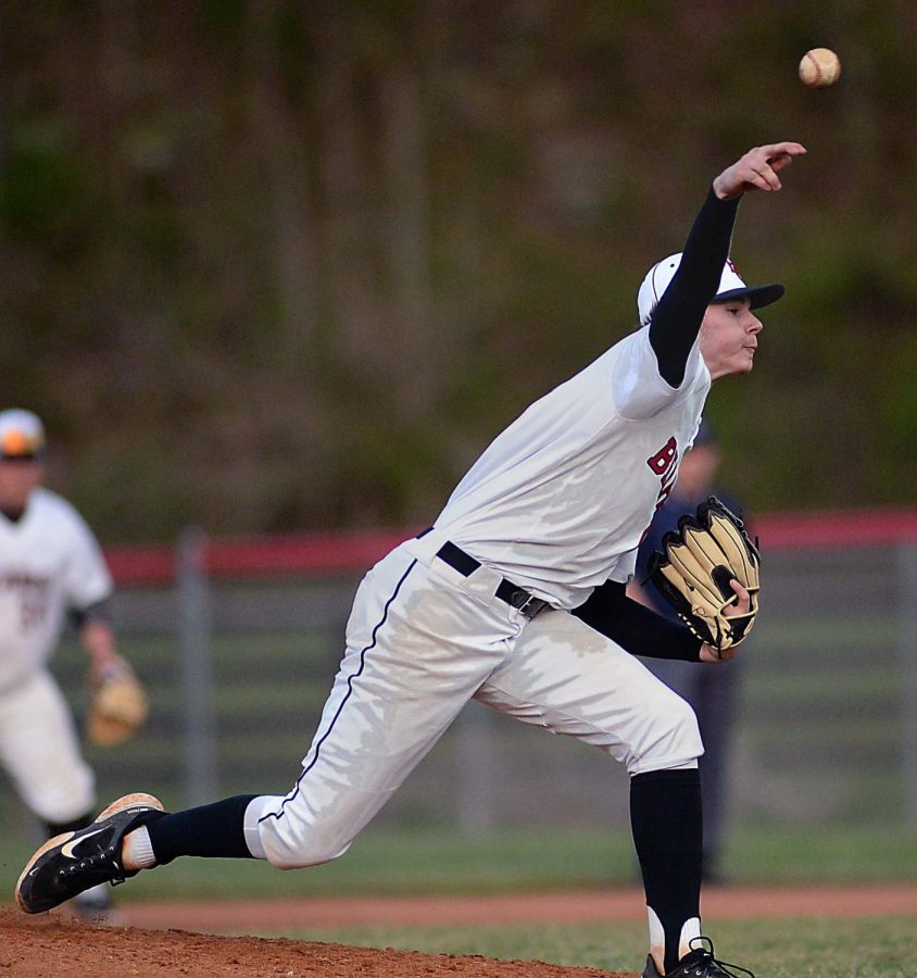 Harlan Countys Tristan Cooper pitched a shutout with 14 strikeouts as the Black Bears edged visiting Middlesboro 1-0 on Tuesday.