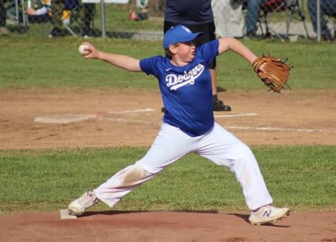 Carson Clark pitched a no-hitter to lead the Dodgers to a win on Tuesday in the Tri-City Little League.