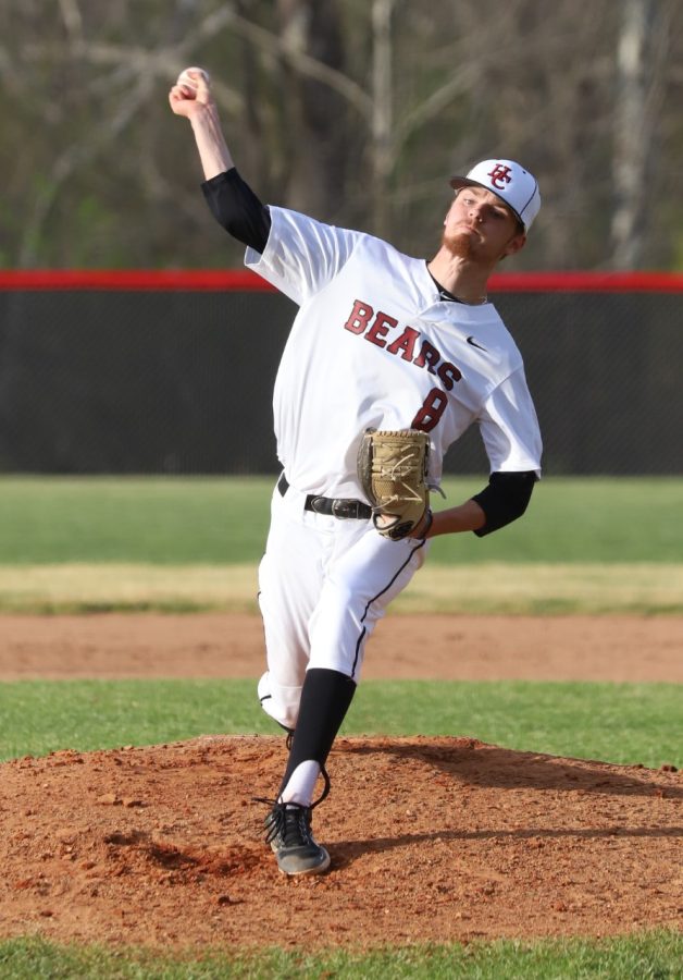 Brayden Blakley pitched a three-hit shutout as Harlan County blanked visiting Bell County 10-0 on Wednesday.