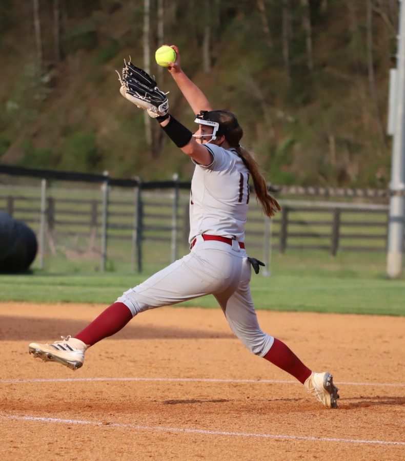 Brittleigh Estep pitched a complete game as Harlan County defeated visiting Bell County 6-3 on Monday.