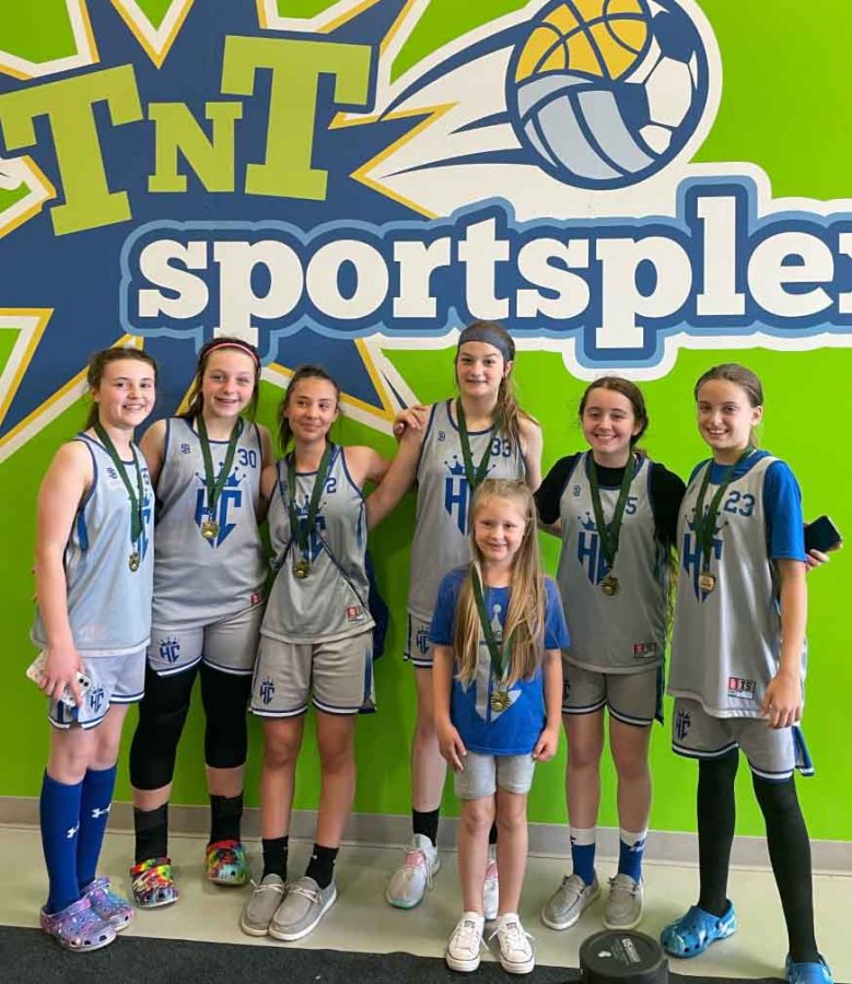 Harlan+County+Reign+won+three+games+to+be+the++Express+on+East+Main+2022+champions+at+the+TNT+Sportsplex+in+Kingsport.+Team+members+include%2C+from+left%3A+Kelsie+Middleton%2C+Addison+Campbell%2C+Maddie+Bennett%2C+Vanessa+Griffith%2C+Jayla+Dillman%2C+Kylee+Runions+and+Kinley+Middleton+%28front%29.