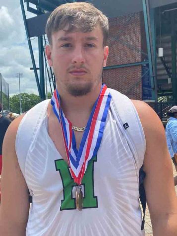 Harlan senior Cade Middleton placed third in the shot put and fifth in the discus at the Class A state meet in Lexington.