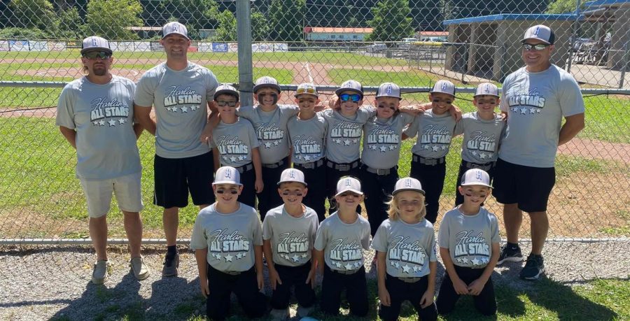 Team members include, from left, front row: Cian Garland, Weston Nolan, Madilyn Helton, Colt Sullivan and Maddox Helton; back row: assistant coach Doug Caldwell, assistant coach Jake Spurlock, Landen Spurlock, Easton Halcomb, Lakin Smith, Deacon Lisenbee, Grant Caldwell, Sawyer Shackleford, Waylon Taylor and coach Anthony Nolan.