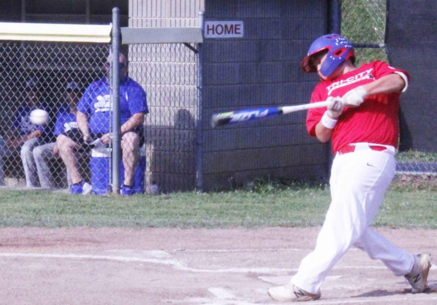 Tri-Citys Carson Clark connected on a pitch in Little League All-Star action Friday in Hazard.