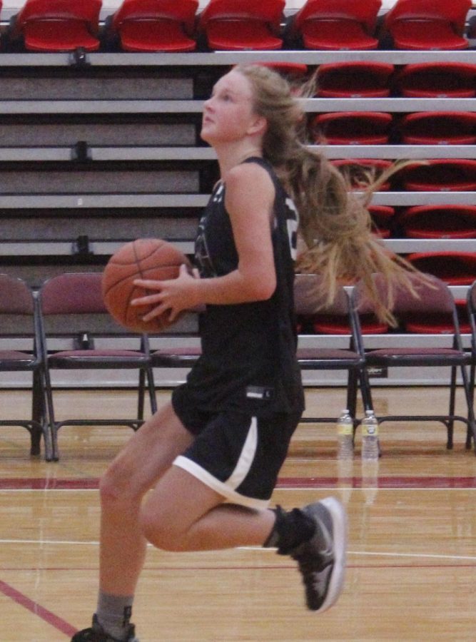 Freshman guard Cheyenne Rhymer scored 13 points to lead Harlan County to a 37-17 win over Corbin in junior varsity action.
