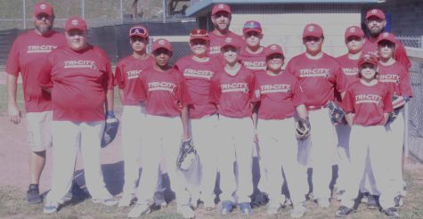 The Tri-City All-Stars (ages 11-12) include, from left, front row: Brayan Perez, Elijah Creech, Kyllian Jackson and JD Wilson; middle row: Colbie Clay, Brayden Howard, Carson Clark, Hayden Grace, Byron Shepherd, Bryson Boggs and Hunter Fuson; back row: coaches James Howard, Drew Baldwin and Stephen Creech.