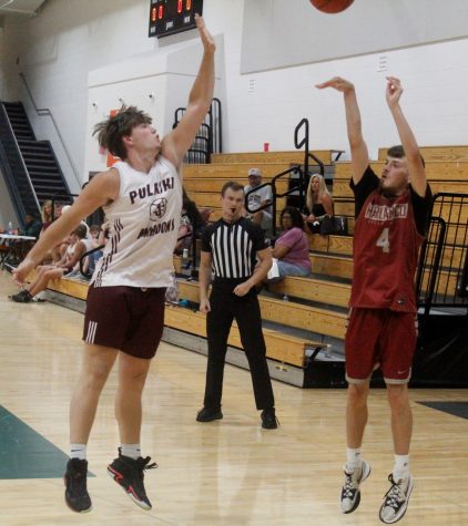 Harlan County guard Daniel Carmical, pictured in action Friday against Pulaski County, hit seven 3-pointers and scored 25 points in the Bears win over Chapmanville, W.Va., on Saturday in the Mack, Miller and Lofton High School Tournament at Frederick Douglass High School.