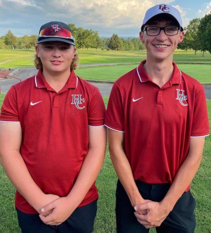 Harlan Countys Brayden Casolari and Matt Lewis finished in the top three spots in a match in Virginia on Monday against Lee High School. Casolari was the medalist and Lewis placed third.