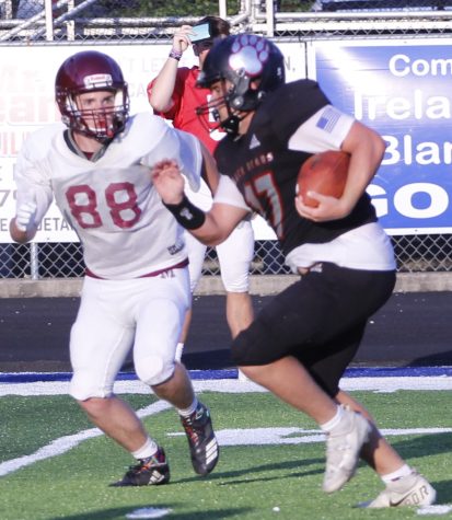 Harlan County senior fullback Josh Sergent broke loose for a big gain against Magoffin County in scrimmage action Saturday. The Black Bears won 34-8 and will open their regular-season schedule Friday at home against South Laurel.