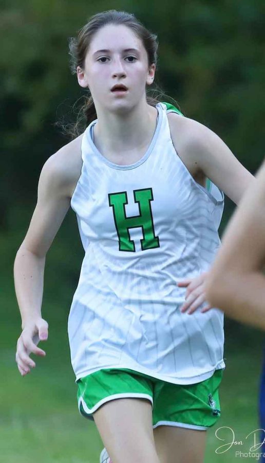 Harlans Harper Carmical was a winner in the middle school race Tuesday at Harlan County High School.