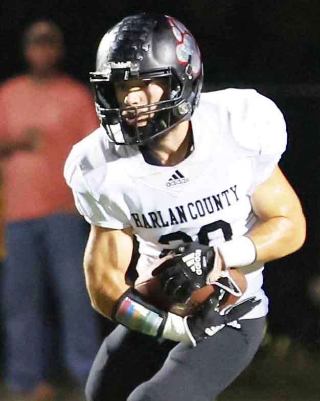Harlan Countys Thomas Jordan ran for three touchdowns and 214 yards in the Black Bears 45-18 win Thursday over Knox Central.