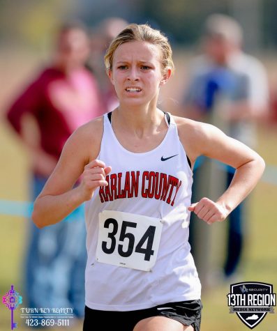 Harlan County sophomore Peyton Lunsford placed 11th in the 2A state meet on Friday.