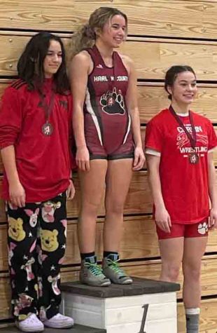 Harlan County senior Hannah Foster was the winner in the 120-pound division at the season-opening Tates Creek Invitational on Saturday in Lexington.