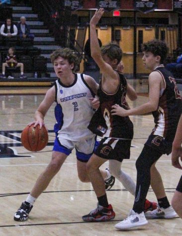 Rosspoints Cole Cornett worked his way to the basket in scrimmage action Saturday at Harlan County High School. Cornett scored 12 points Tuesday in Rosspoints win over Black Mountain to open the regular season.