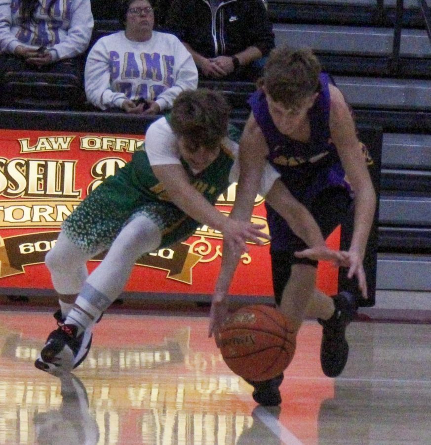 Green Hills Ethan Huff and Wallins Tanner Daniels battled for a loose ball in the Black Bears Preseason Panorama on Friday.
