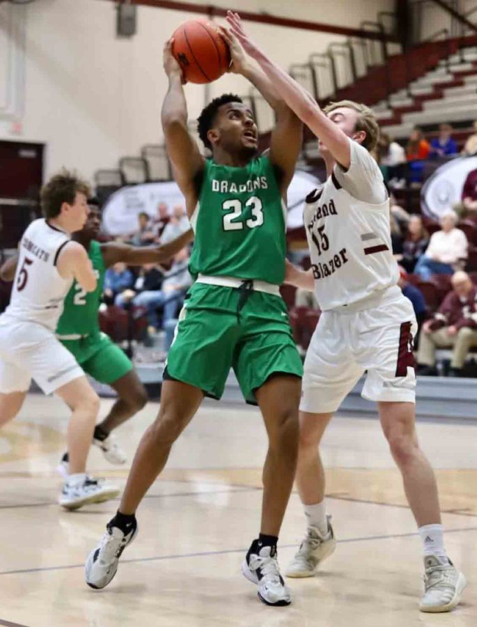 Harlan senior forward Jaedyn Gist had 22 points and nine rebounds in the Green Dragons win Tuesday over Ashland Blazer in the Pikeville Invitational.