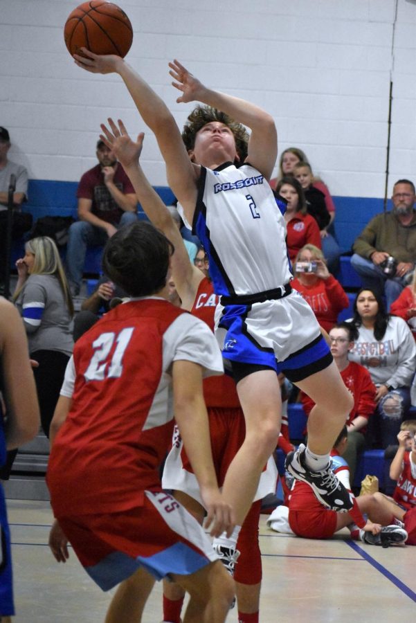Rosspoints+Cole+Cornett%2C+pictured+in+action+earlier+this+season%2C+scored+20+points+Tuesday+in+the+Wildcats+double-overtime+win+over+James+A.+Cawood.
