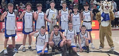 The Rosspoint Wildcats captured the seventh- and eighth-grade county championship with a 53-45 win Saturday over James A. Cawood. Team members include, from left, front row: Hunter Stevens, Colby Shepherd, Hayston Hensley and Karsen Dunn; back row: Brayden Morris, Cole Cornett,  Grant Shelton, Gunnar Johnson, Rydge Lewis, Will Duncan and Drew Sergent.