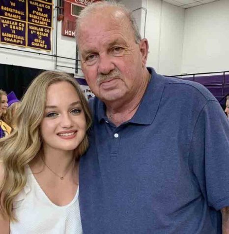 Tim Noe was pictured with his granddaughter, Savannah Hill.