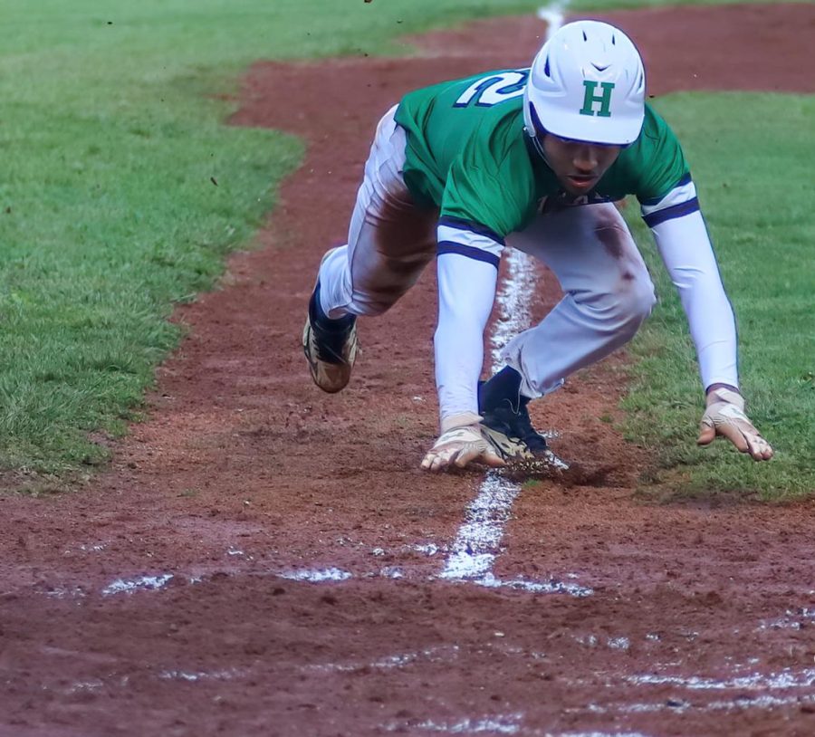 Harlan senior center fielder Jaedyn Gist will leadoff for the Green Dragons this season after recording 57 steals a year ago while hitting .338.