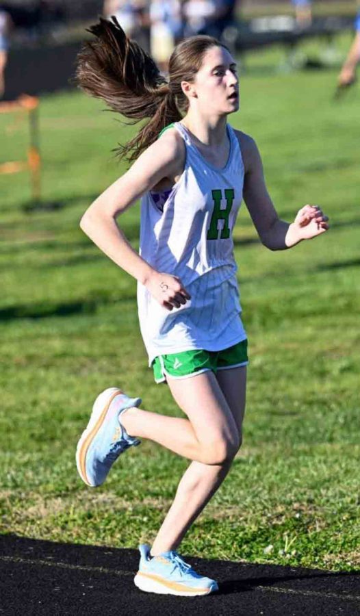 Harlans Harper Carmical placed second in the 3,200-meter run on Wednesday at Leslie County.