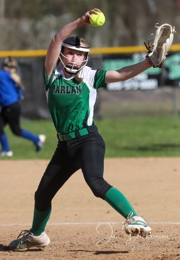 Harlans Jordyn Smith pitched a no-hitter Monday in the Lady Dragons win over Harlan County.