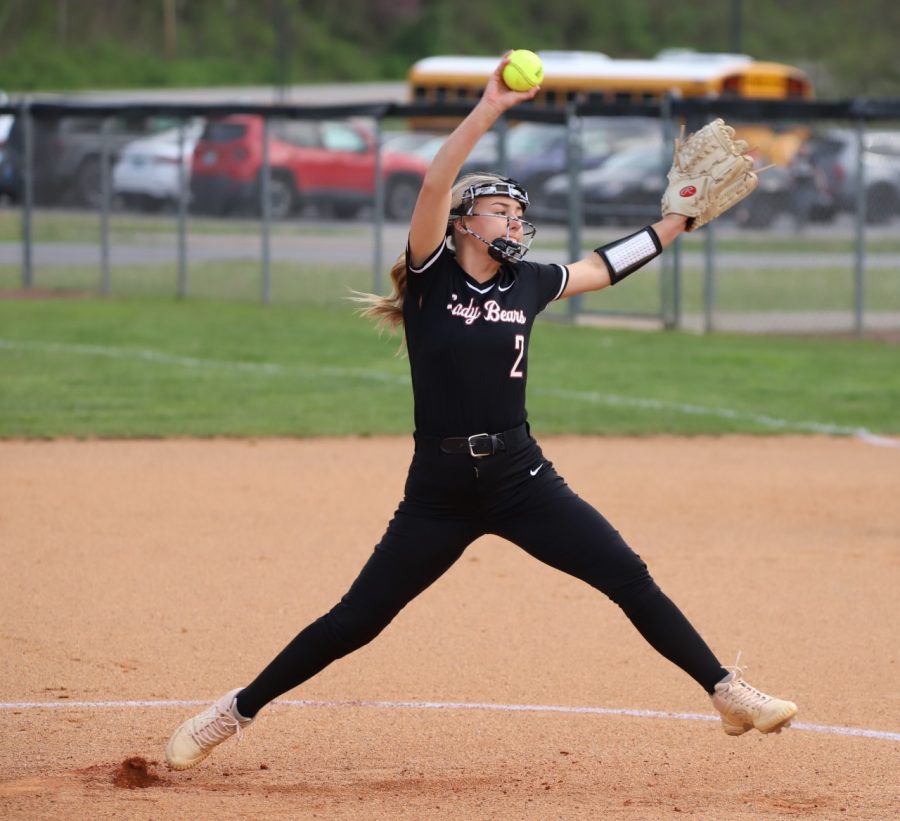 Harlan County's Madison Blair, pictured in action earlier this season, shut out Knox Central on Thursday in a 5-0 win.