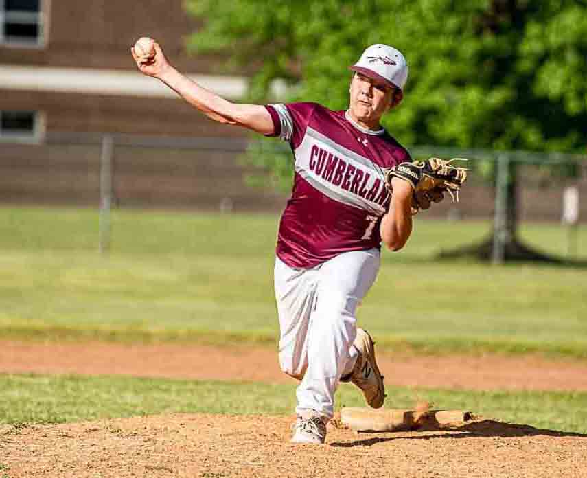Zayden Casolari struck out 14 on Thursday as Cumberland defeated visiting Harlan 8-0 in middle school baseball action.