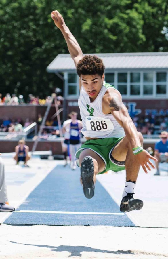 Harlan senior Kaleb McLendon placed sixth in long jump at the Class A state meet on Thursday in Lexington.
