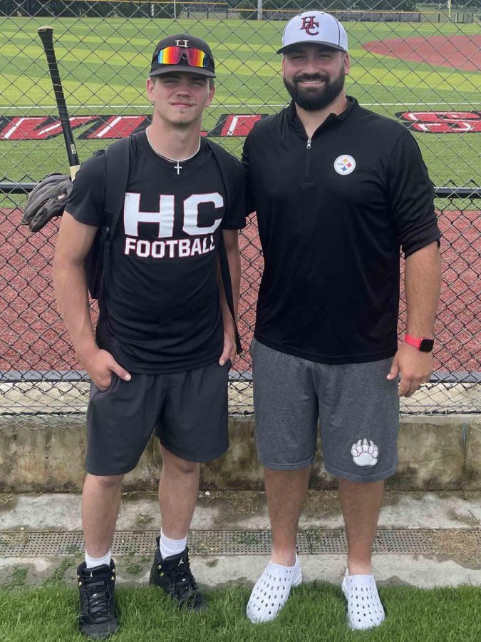 Harlan County senior Jonah Swanner, a three-sport standout, recently attended a baseball camp at Jacksonville State in Alabama. Swanner attended the camp with HCHS baseball coach Scotty Bailey and HCHS football coach Amos McCreary.
