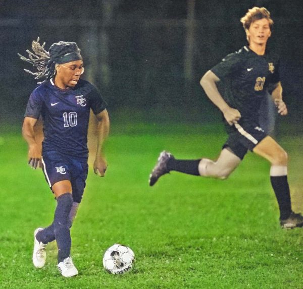Harlan County junior Ray Splawn, who recently set a school record for goals, had another on Tuesday in the Bears 4-3 win over Middlesboro.