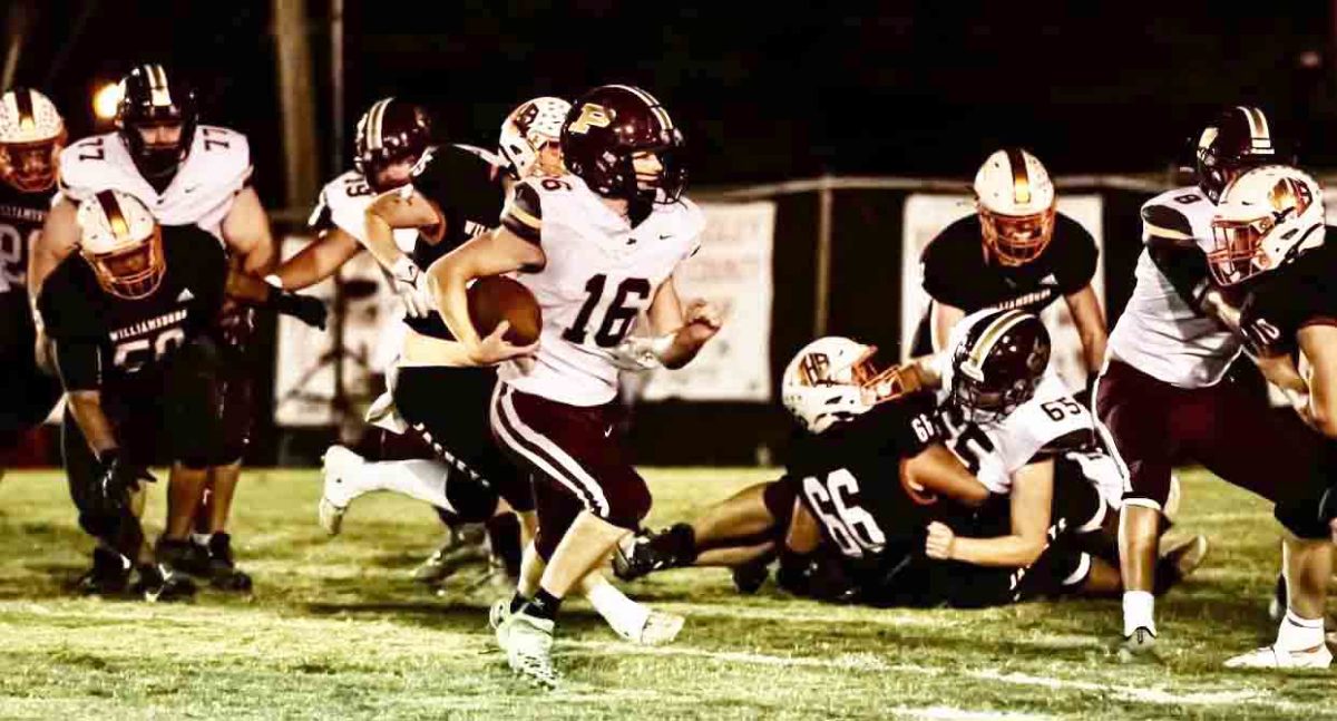 Sophomore running back Landon Robbins scored the only touchdown for Pineville on Friday in a 58-6 loss at Williamsburg.